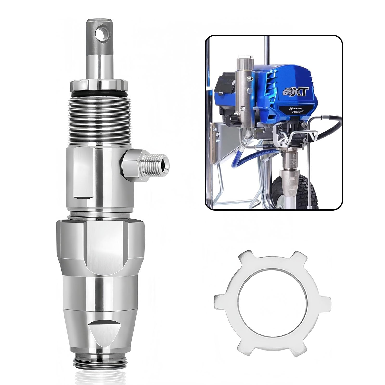 Photo 1 of 246428 Airless Spray Pump Compatible with Graco Ultra, Nova, and Max II 390 395 490 495 595 and LineLazer 3400 Series sprayers, Replace 246-428, 246428