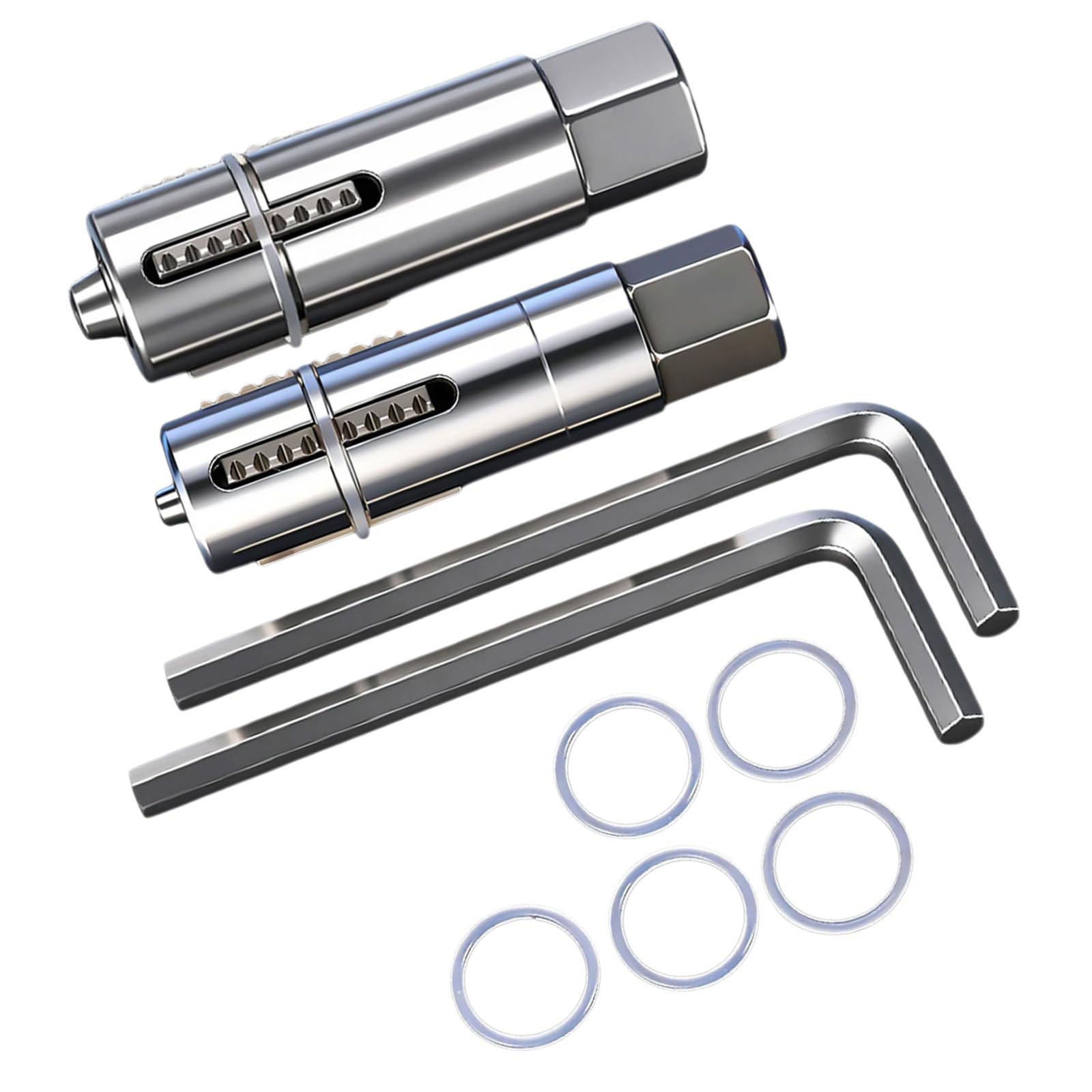 2PCS High Strength Metal Bolt Removal Tool for Damaged Thread in Plumbing Screw Extractor with L Shaped Hexagonal Wrench Bolt Abstractor Tool