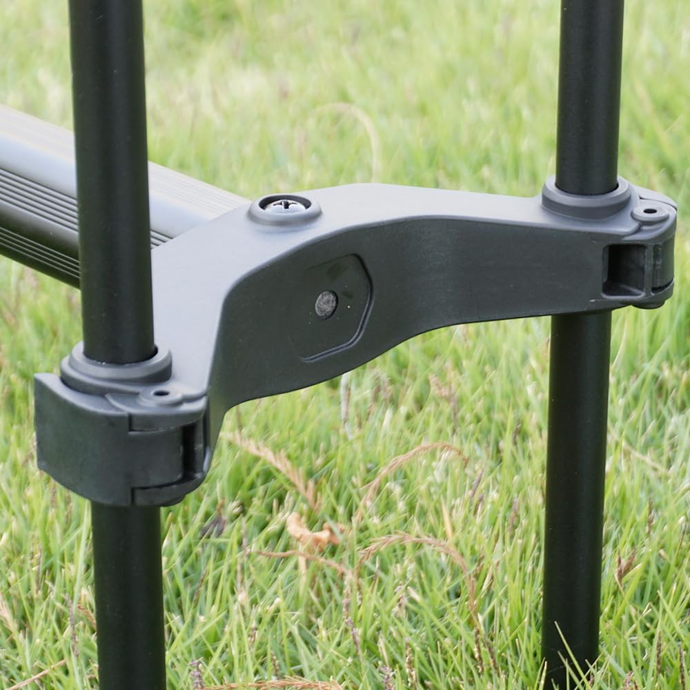 Hirisi Tackle Rod Pod Support de canne à pêche - 3 cannes ou 2 cannes au choix - Support de canne à pêche en aluminium avec sac pour pêche à la carpe