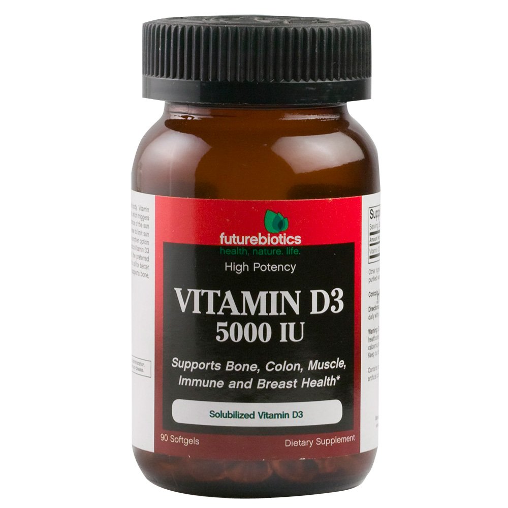 Futurebiotics Vitamin D3 5000 IU, 90 Softgels