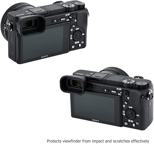 Vista 23 de Kiwifotos Suave largo FDA-EP10 visor Eyecup Eye Cup Ocular para Sony A6000 A6100 A6300 cámara sin espejo