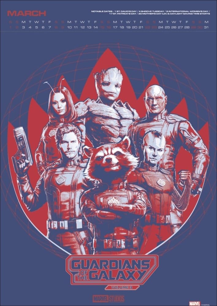 Marvel Posterkalender 2025: Die coolsten Plakate der Superhelden aus dem MCU in einem Jahres-Wandkalender für Kino- und Comic-Fans. Wand-Kalender im Hochkantformat 29,4 x 41,8 cm