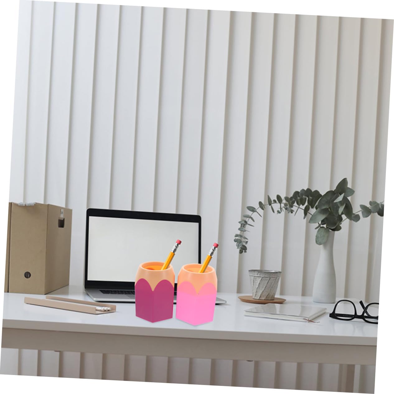 NUOBESTY Bunter Stiftehalter Platzsparend und Stilvoll Zufälliger Stil aus ABS 6 Stück mit Großem Öffnungsdesign für Schreibtisch für Abschlussatmosphäre im Klassenzimmer