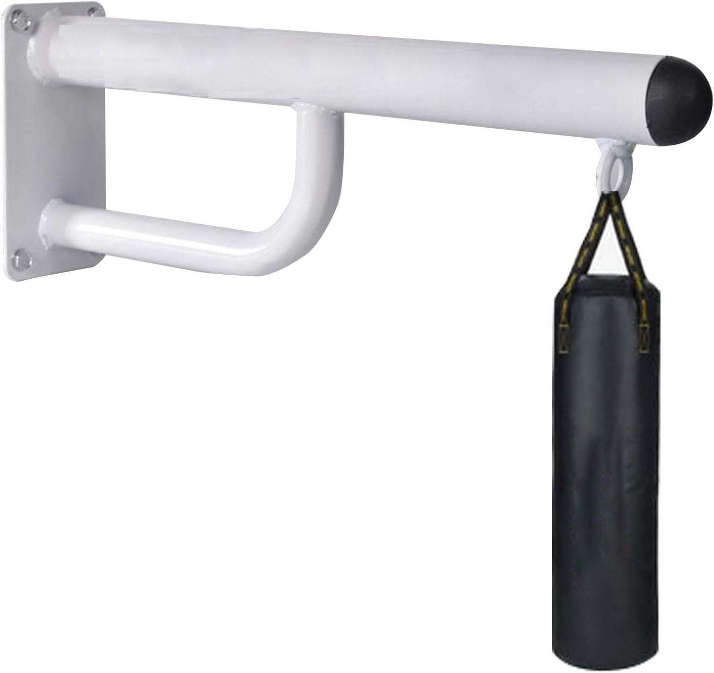 ZHANGQINGXIU Heavy Punch Bag Wall Bracket, Indoor Boxing Wall Hanger 350KG Metal Boxing Suspension Frame For Tai Quan MMA Training, 4 Sizes (Color : White, Size : 60cm)