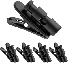 5pcs Headphone Cable Clip, Black Headset Cord Clamps Clothing Shirt Clips Earphone Wire Accessories for Headphones Wire
