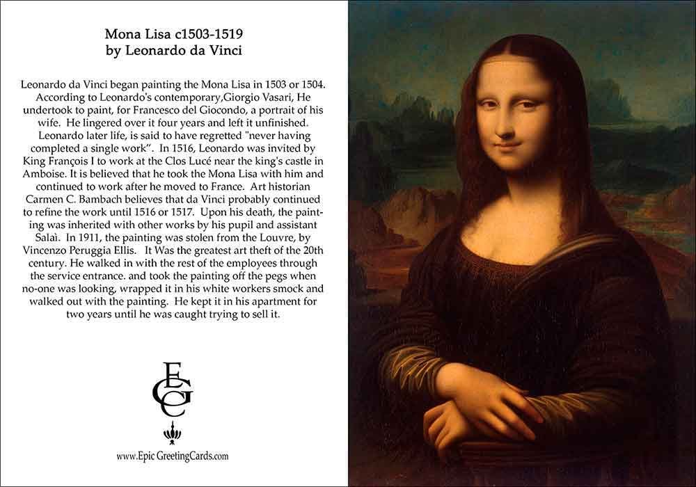 Amazon.com: Single Mona Lisa by Leonardo DaVinci Large Fine Art