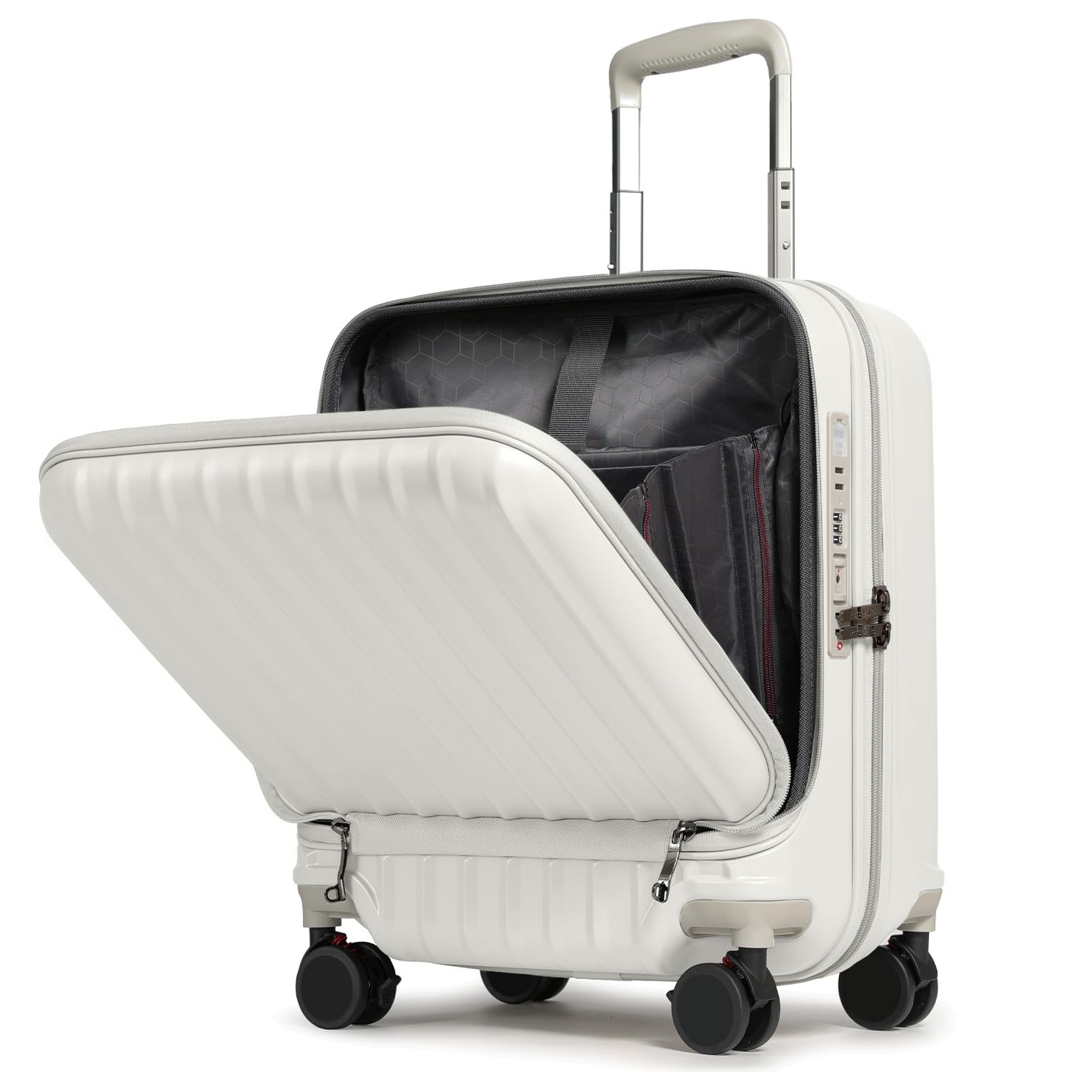 新品未使用✨PHOENX TELA40 キャリーケース　４輪　ホワイト　ビジネス Amazon.co.jp: [プロエボ] スーツケース フロントオープン 機内