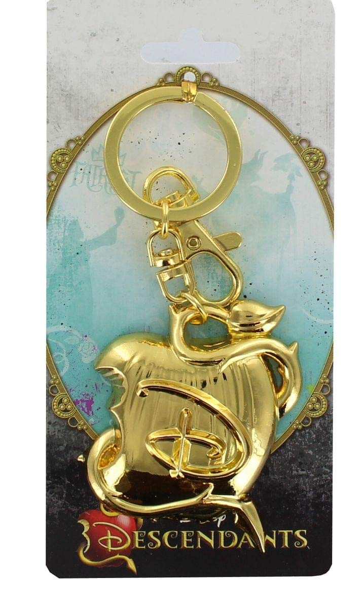 DESCENDANT キーホルダー Amazon.com: Disney - Descendants Logo GOLD Pewter Key Ring