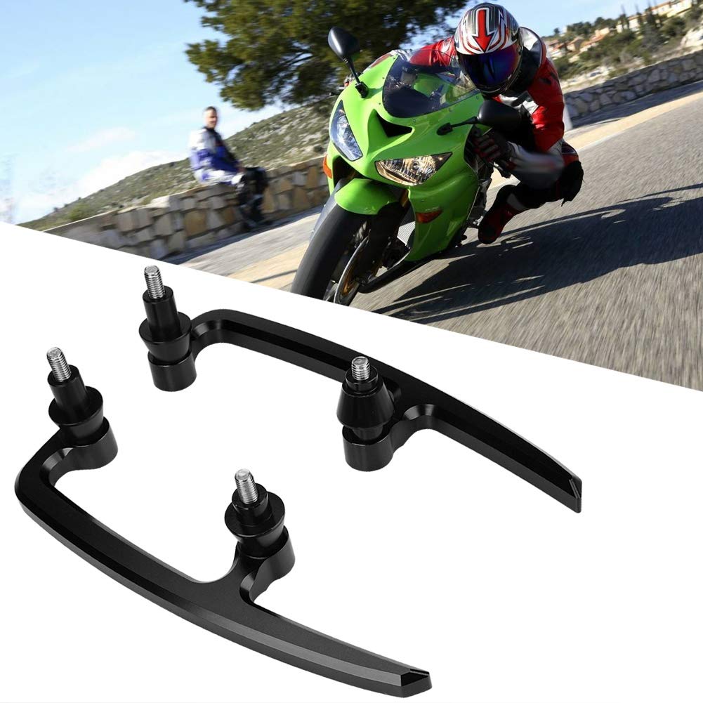 Haltegriff für die Hintere Sitzschiene, Haltegriff für Sozius, Hintere Haltegriffe für den Sitzschienensatz für Kawasaki Z650 17–18, Grüne Z650-Haltegriffe, Haltegriffe (Black)