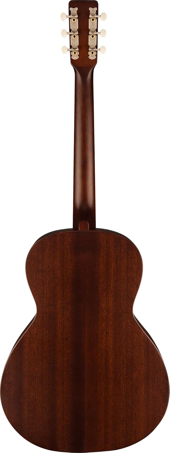 Gretsch Jim Dandy Concert Acoustic Guitar - Frontier Stain Bundle with Strings, Strap, Picks, String Winder, and Austin Bazaar Polishing Cloth