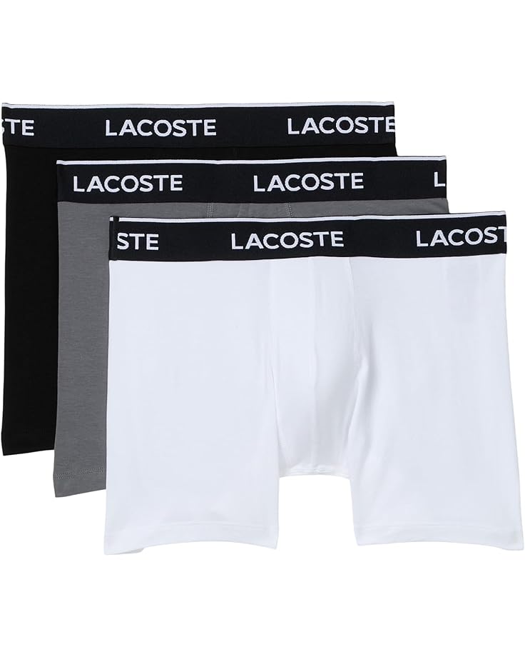 Lacoste Cotton Stretch Essentials Boxer Briefs 3-pack - Main View