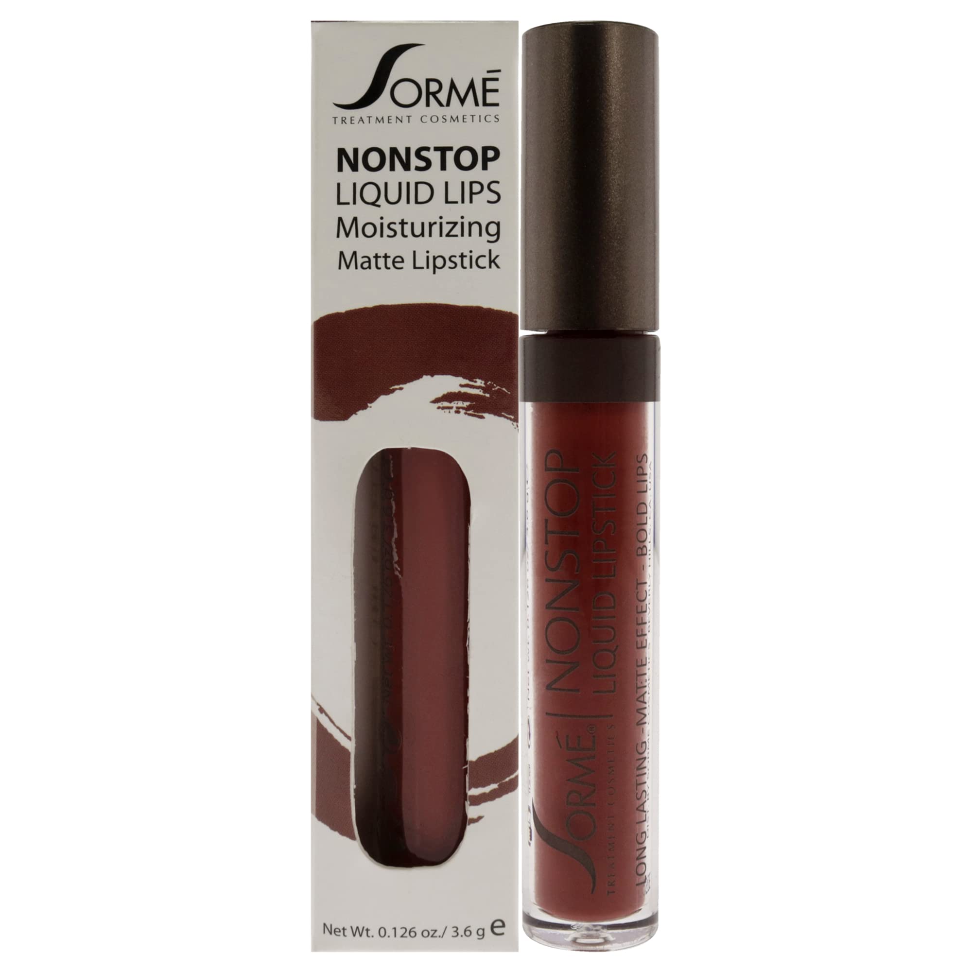 Nonstop Moisturizing Matte Liquid Lipstick - 273 Enchanted Sorme Cosmetics for Women 0.126 oz Lipstick