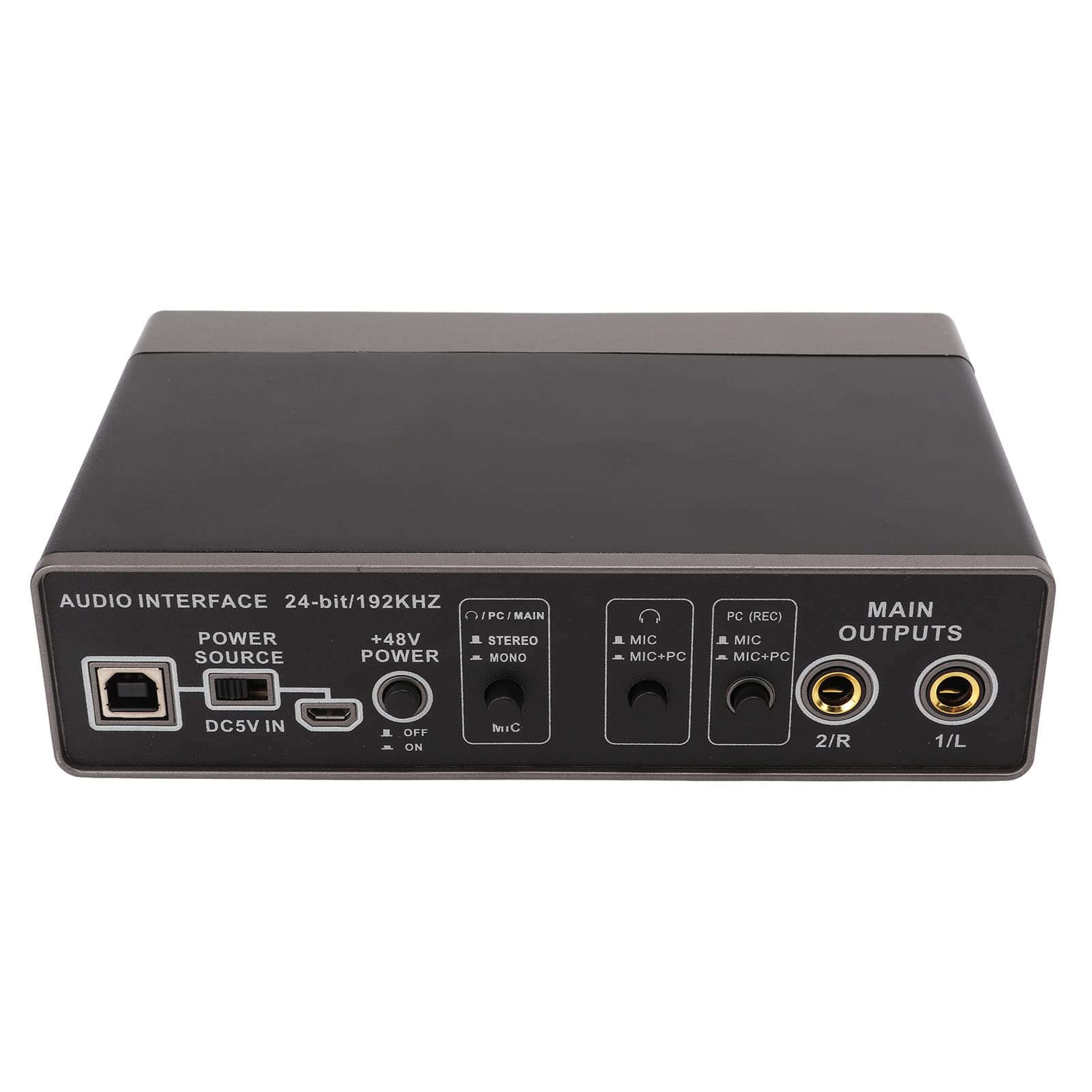 Mezclador De Audio Profesional, Placa De Sonido Digital USB Cambiador De Voz Tarjeta De Sonido En Vivo E Interfaz De Audio Teléfono De Computadora Externo