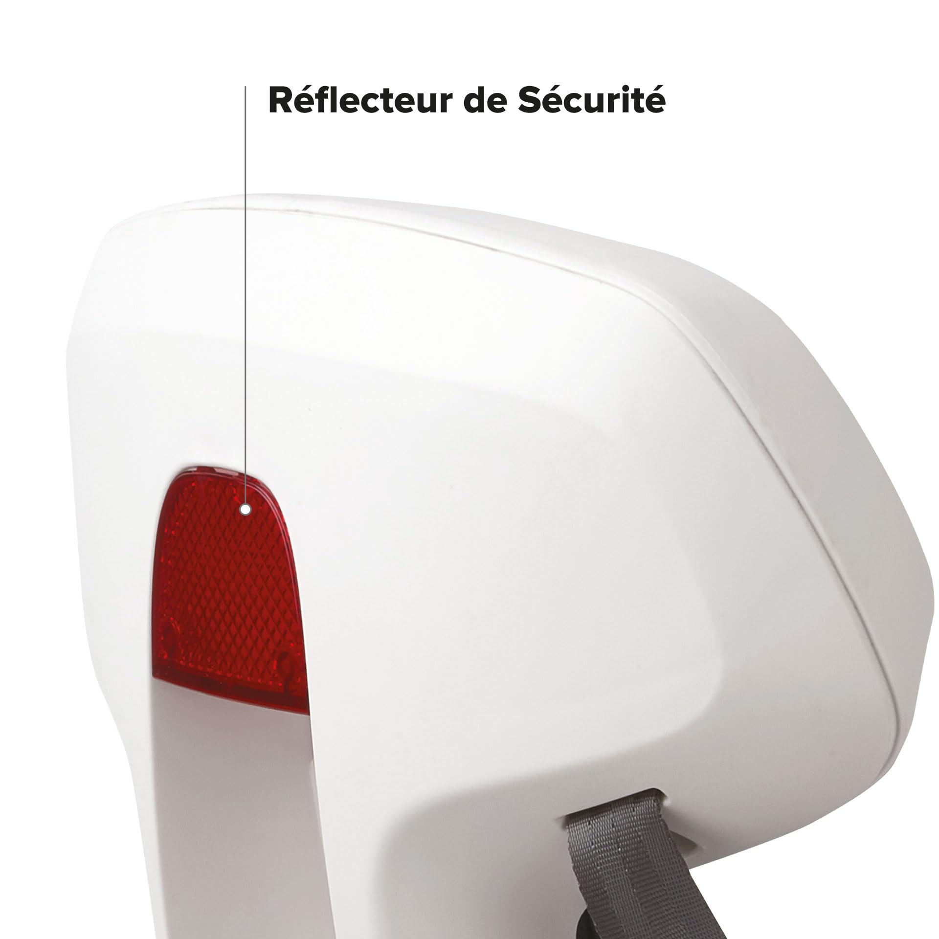 Polisport Guppy Junior Siège Vélo Arrière pour Enfants, Jusqu’à 35 Kg, Gris Foncé