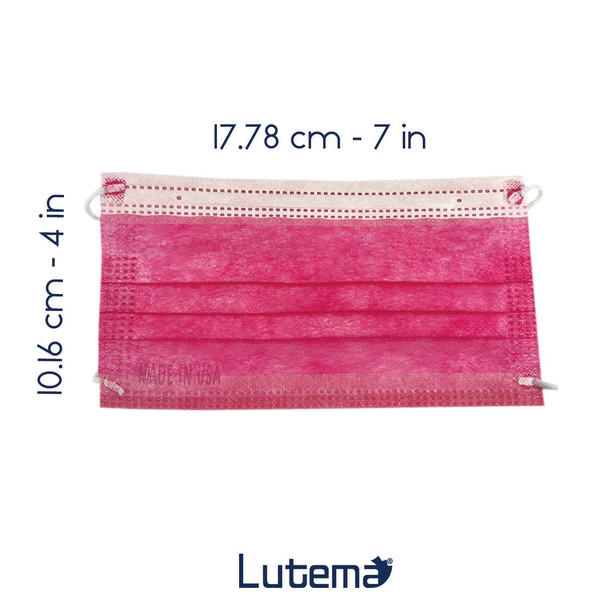 Amazon.com: 3-Ply Breathable Disposable Face Mask (Hot Pink