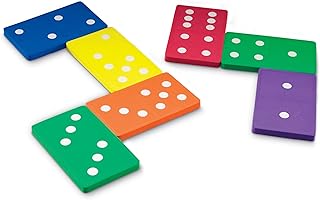 Learning Resources Jumbo Foam Dominoes, Jumbo Learning Dominoes, Foam Dominoes, Domino Games for Kids, Ages 5+