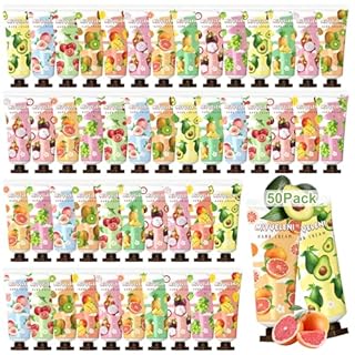 50Pack Hand Cream,Gift Set for Women, Mini Hand Cream with Natural Fruit Flavour,Daily Moisturising Cream for Winter Rough Dry Hands,Travel Size Hand Lotion Bulk Gift Sets, Christmas gifts (1000ml)