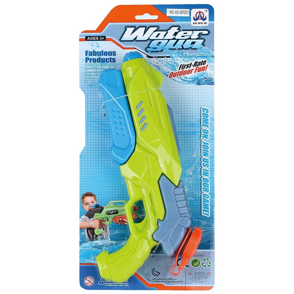 Pistola de Agua con cebador en Blister 31 x 14 x 5