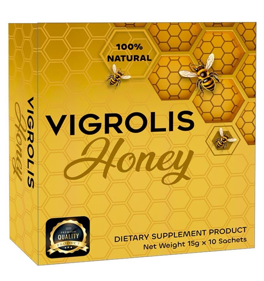 VIGROLIS ROYAL HONEY for MEN | Strong with GINSENG and MACA extract Herbal Honey | 10 x 15gm Sachets for Dynamic Men