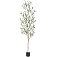 Bellacat Faux Olive Tree 6ft,Olive Trees Artificial Indoor with Natural Wood Trunk and Realistic Leaves and Fruits. 6 Feet(72