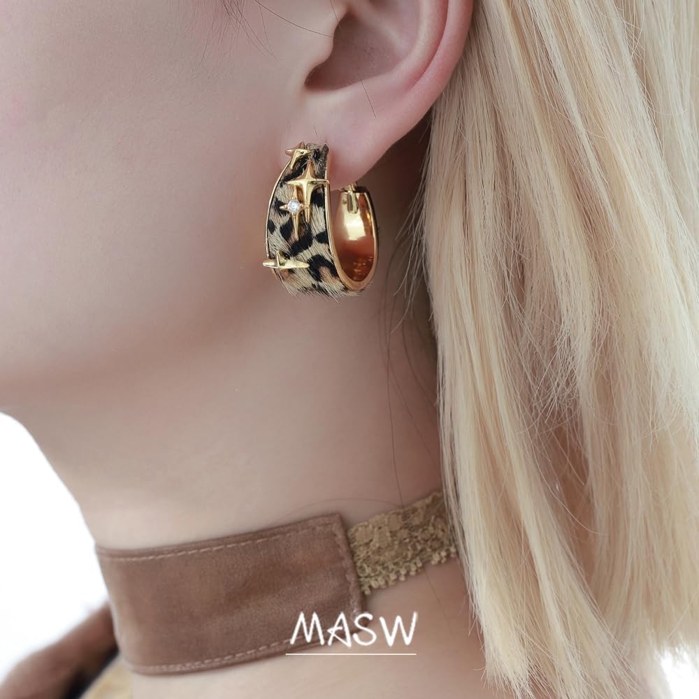 Retro Fashion Leopard Earrings Personalized Women's Earrings Temperamental Women's Accessories M4717 - Image 2