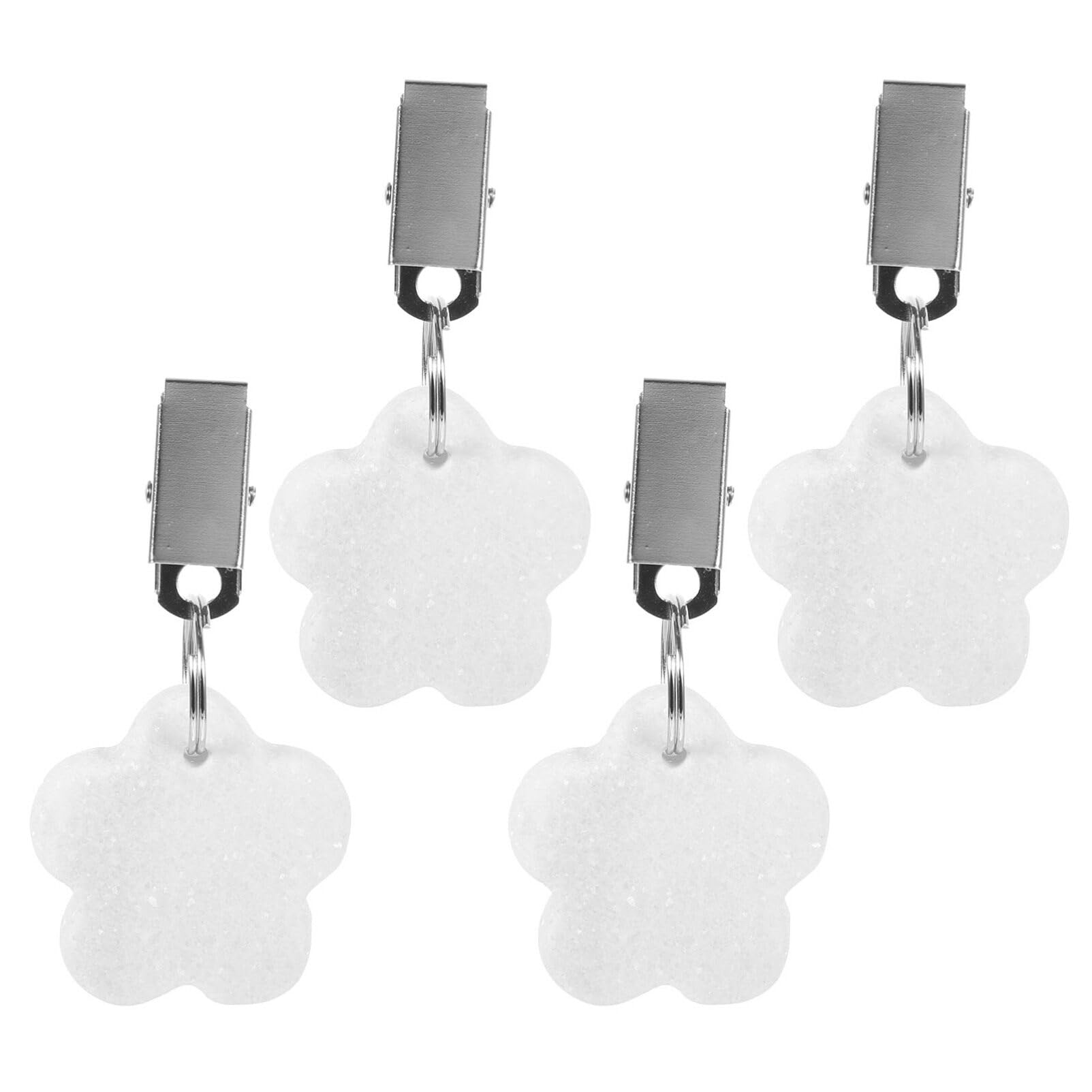 Kichvoe 4pezzi Pesi per Tovaglia Antivento Forma di Fiore Clip per Tovaglia da Esterno Pesi per Coperture per Tavolo per -nic e all Aperto