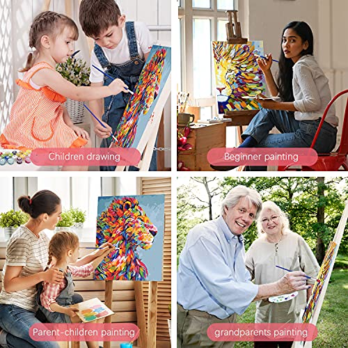 Yetech Malen Nach Zahlen Erwachsene Kinder,DIY Handgemalt Ölgemälde Kits,DIY Ölgemälde auf Leinwand,für Erwachsene und… – Bild 7