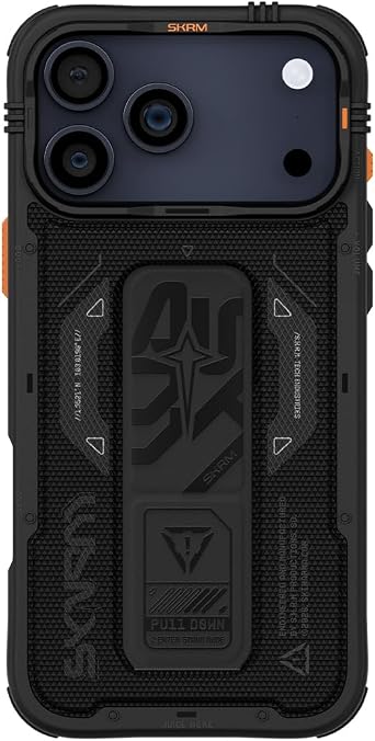 Skinarma Phantom for iPhone 17 Pro Max Case 2025 Black 6.9" MAG-Charge + Grip Stand Phone Case