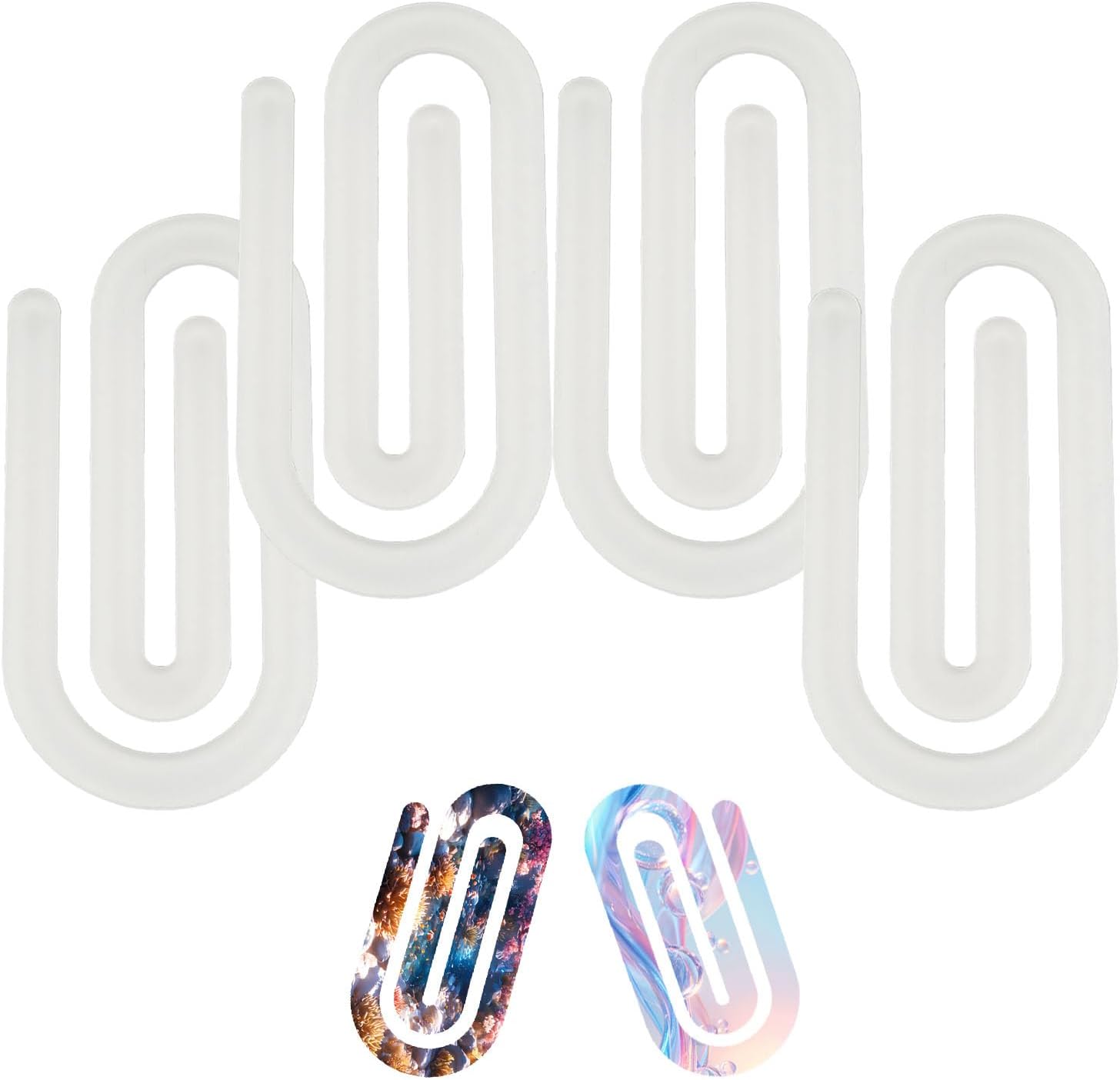 Sublimation Blanks Large Paper Clips 4Pack Heat Transfer Printing for Making DIY Personalized Ornament and Acrylic Memorial Birthday Wedding Collectibles(Large,5x10cm)