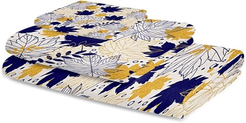 Miniatura 2 de Juego de 3 toallas de baño, toallas de ducha grandes de otoño para baño, de secado rápido, altamente absorbentes, toallas de piscina, gimnasio, spa,