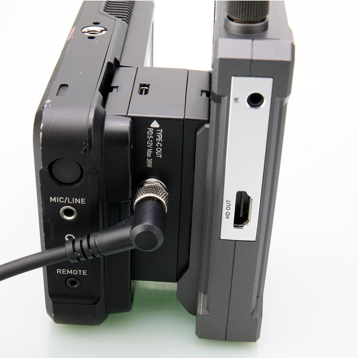 DF DIGITALFOTO NPF3-SE Dual-Side NPF Dummy Battery with Type-C&D-Tap Input to 5525 Lock Cable Compatible with NP-F550/570/750/770/970 Power LED Light Atomos/Shinobi/SMALLHD Monitor for V Mount Battery