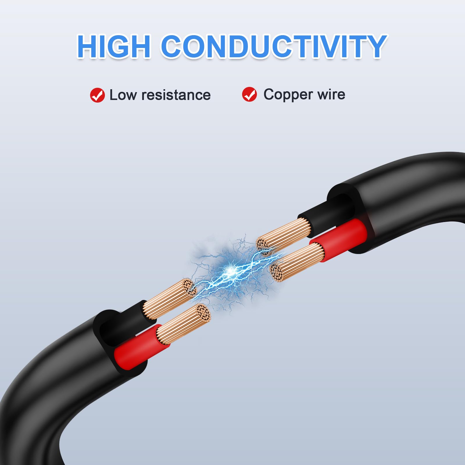 KFZ Kabel 2x1,0mm² 20m Kupfer Flach Flexibel Universal | Reines Weichkupfer, dicke PVC-Isolierung, CE/RoHS, abrieb-/wetterfest, flexibel, für Wohnwagen/LKW/Trailer & Haushaltsgeräte