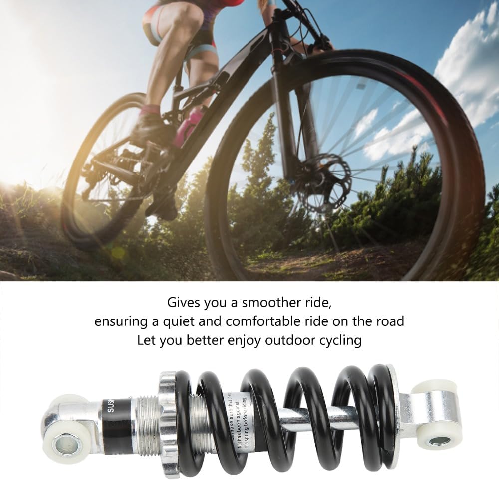 150mm Center Hole Distance,750lbs Load Capacity, Universal Bike Spring Shocks Damper for Mountain, Electric Bikes, Motorcycles(150mm*750LBS)