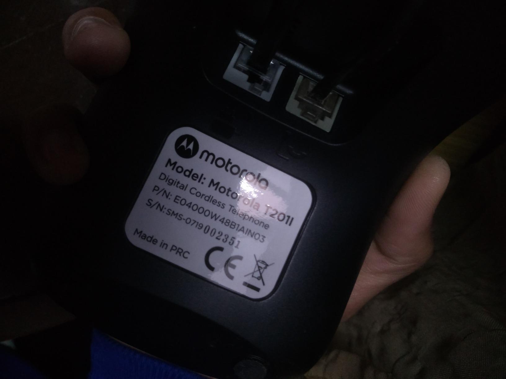 Motorola T201I Digital Cordless Landline Phone (Black) Amazon.in