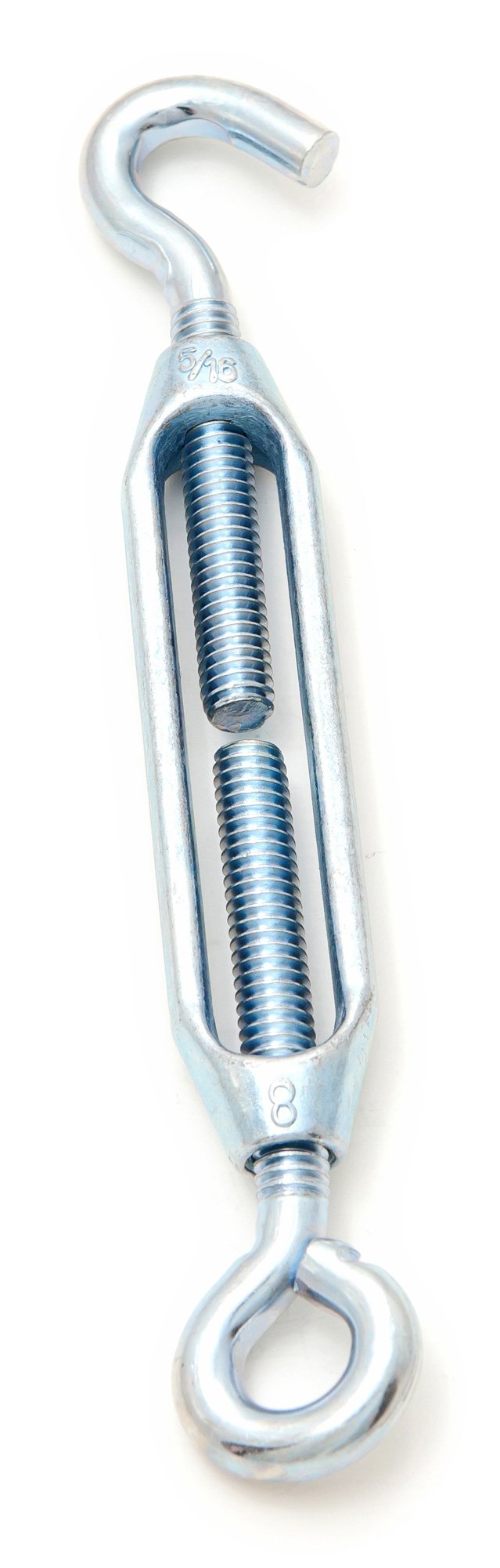 Forney 61312 Turnbuckle, Hook and Eye, Die Cast, 5/16-Inch-by-3-11/16-Inch Bracket Length