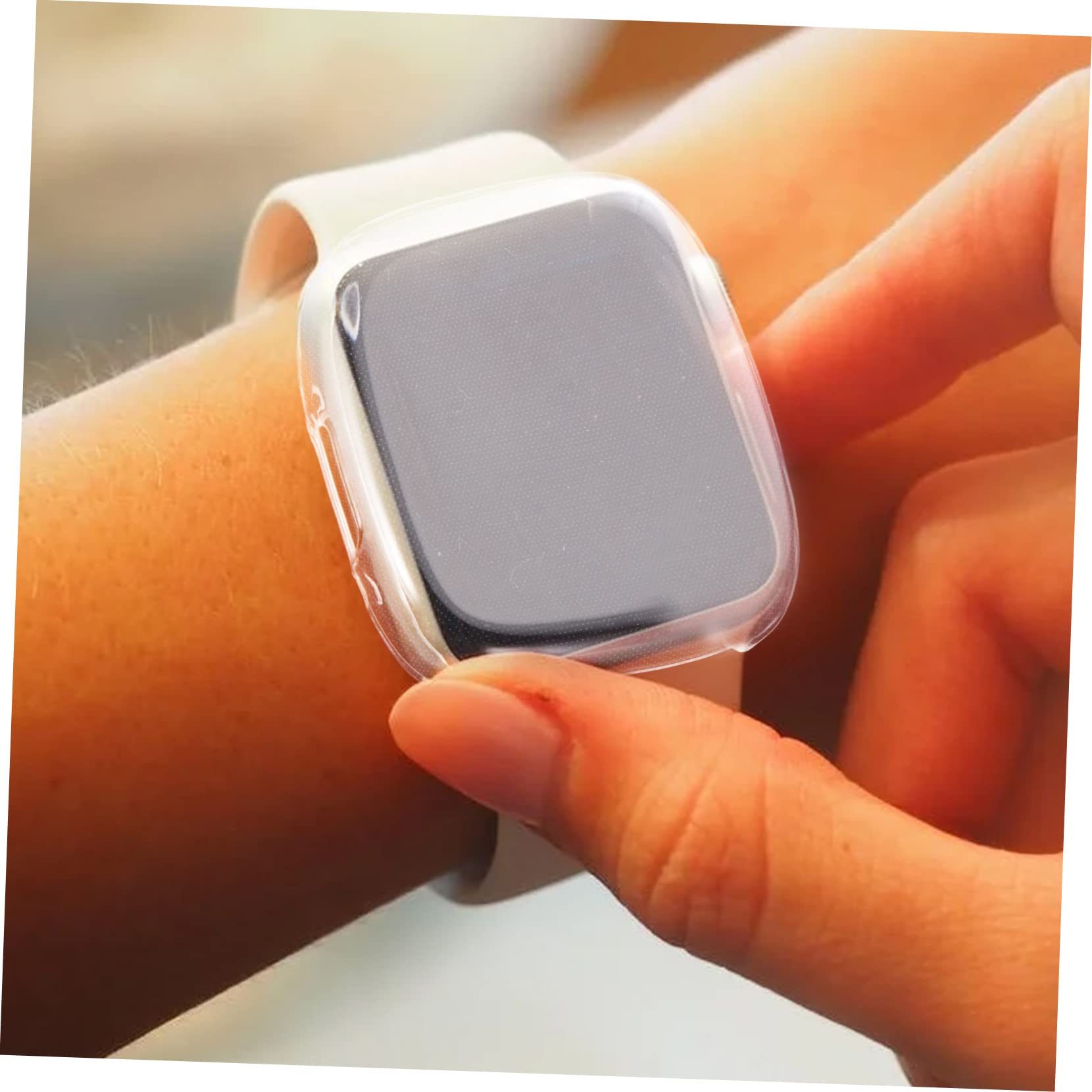 Veemoon 4pcs Tpu Protective Shell Watch Screen Protector Anti Scratch Watch Cover Anti-scratch Watch Clear Watch Screen Anti-shocking Watch Screen Shells Watch Case All Inclusive Supplies