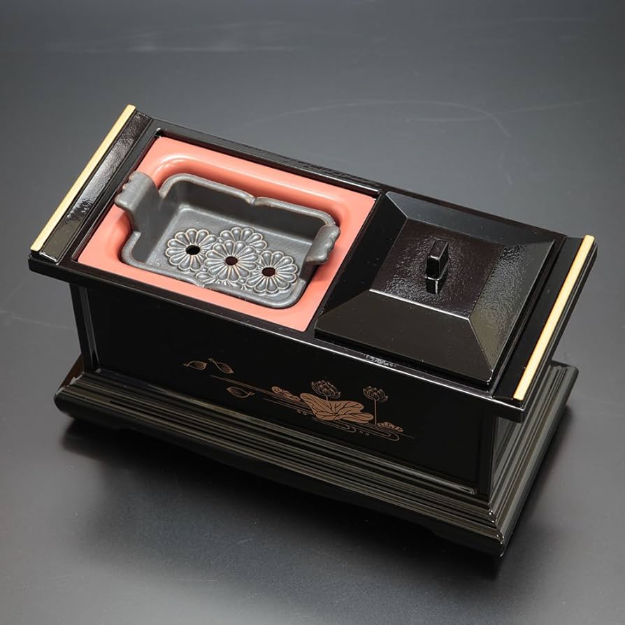 美術鋳物 華陽香爐 啓裕作 黒檀台座付 新品箱入 美術鋳物 華陽香爐 啓裕作 黒檀台座付 新品箱入
