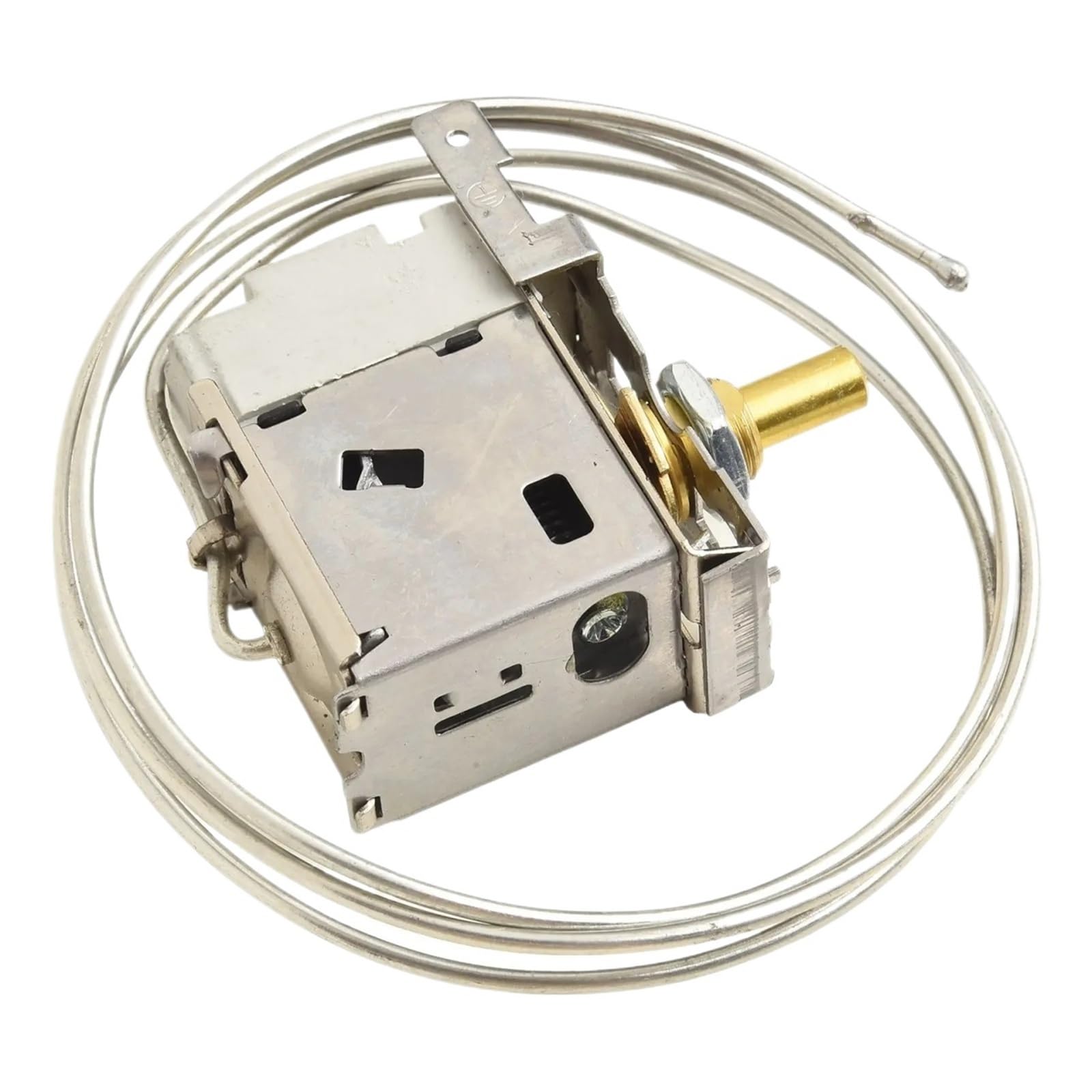 2 Pin Thermostat Switch With Nut For Refrigerator Temperature Control WPF24-L Parts For Appliances And Refrigerators.