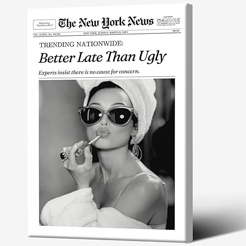 Miniatura 16 de FBKDVC Póster de periódico moderno en blanco y negro con estampado de revistas retro «Do It For The Plot Hot Girls» («Do It For The Plot Hot Girls»)