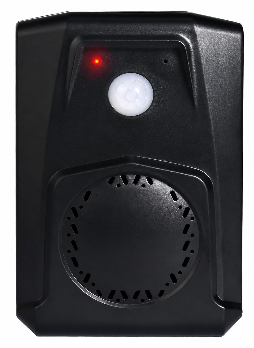 Petite enceinte audio avec détecteur de mouvement infrarouge PIR pour lecteur MP3 et musique d'Halloween avec fonction de téléchargement USB Noir, Microsound V22