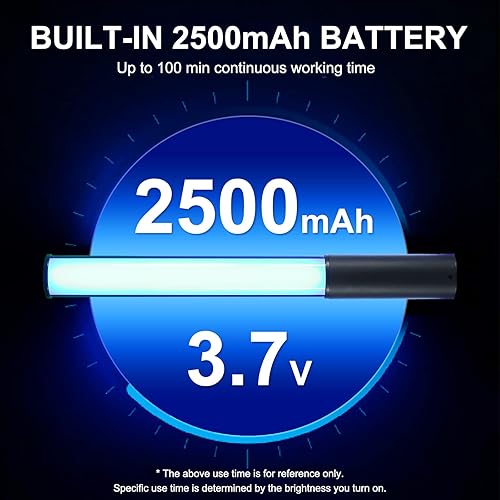 Miniatura 4 de Varita de luz LED RGB con control remoto, barra de luz de video RGB de 360° para fotografía, luz de cubo recargable incorporada de 2500 mAh, luz de