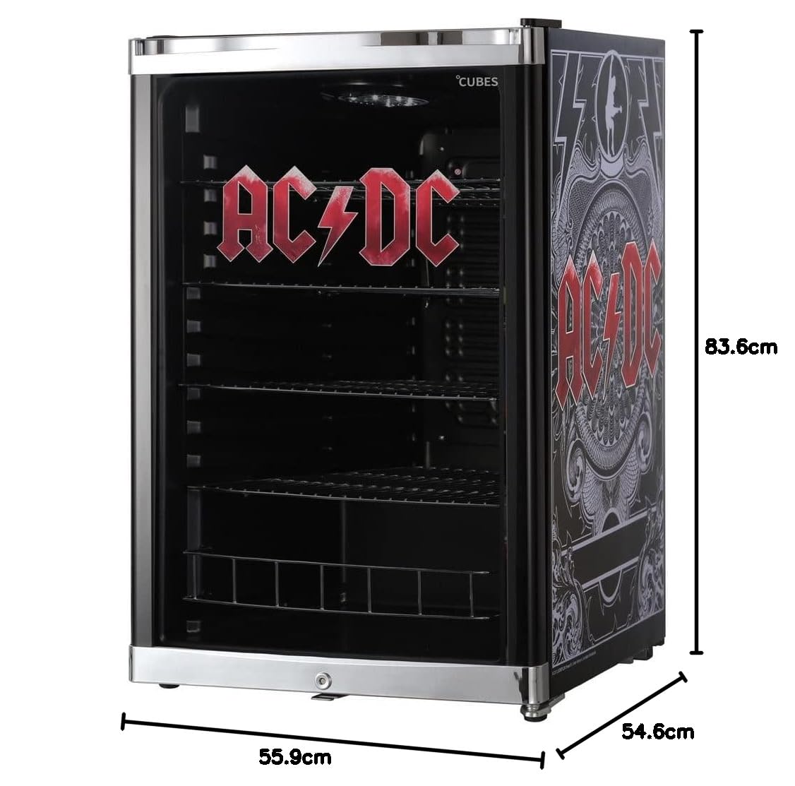 °CUBES HighCube AC/DC Flaschenkühlschrank 115 L 84,5 cm Höhe 104 kWh/Jahr