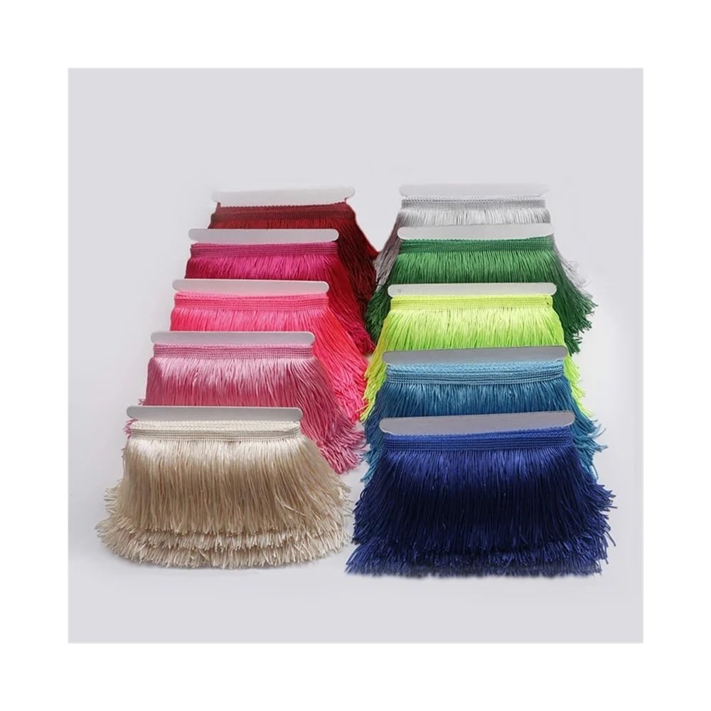 Nappe in pizzo con frange per tende, abiti, frange, per cucito, passamaneria, accessori per indumenti (arancione)