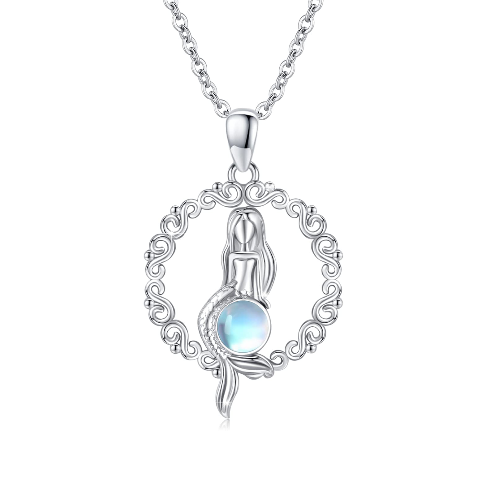 Ketting met Grote Maansteen Hanger - Ki Centrum Ketting met Grote Maansteen Hanger - Ki Centrum