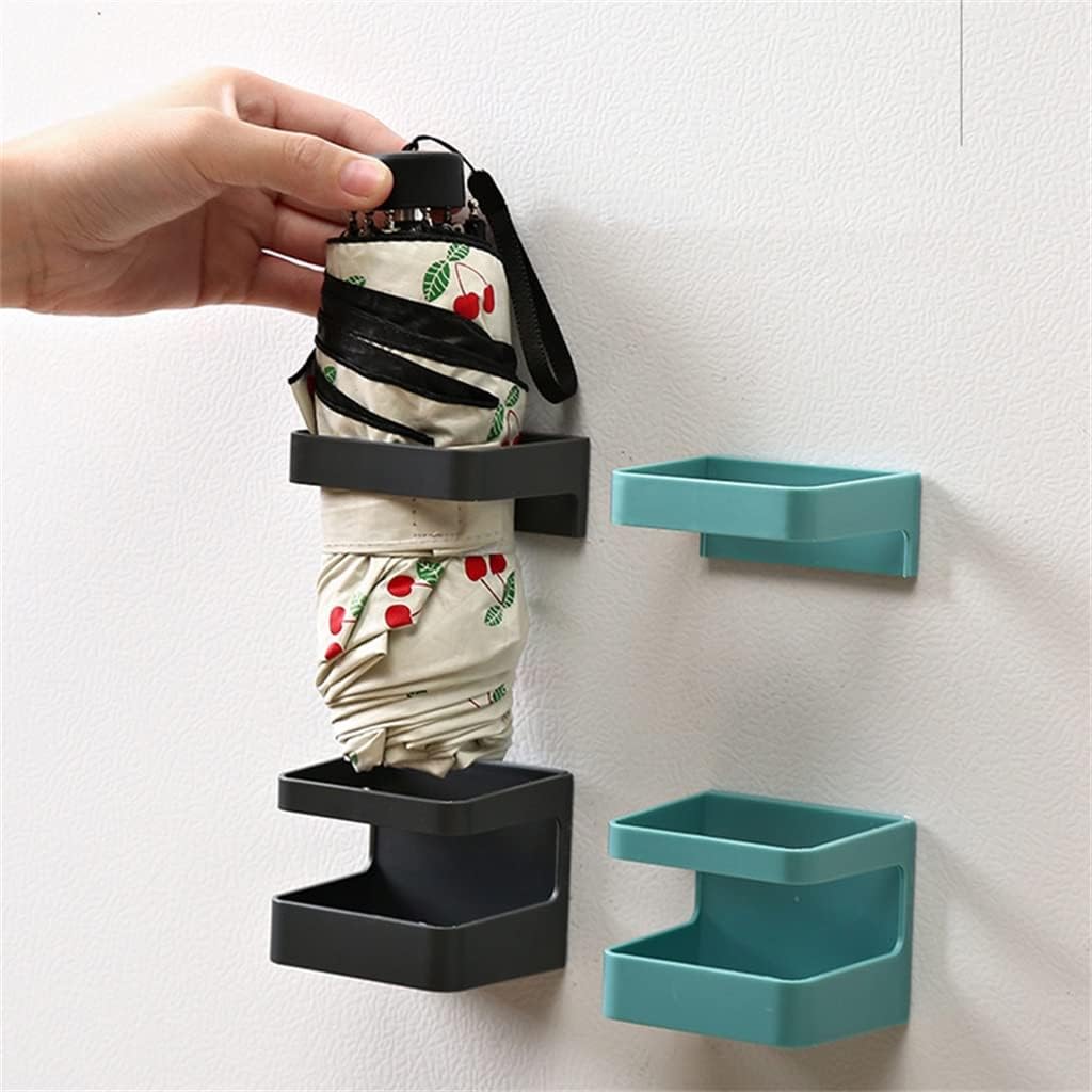 Home Umbrella Storage Rack Wall Mounted Rack Multifunctional Bathroom Storage Rack(Black)