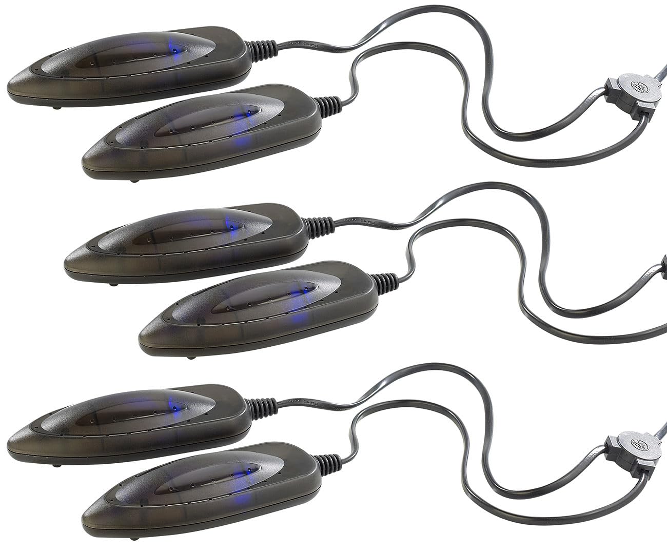 3 mini sèche & chauffe-chaussures avec lampe UV [infactory]
