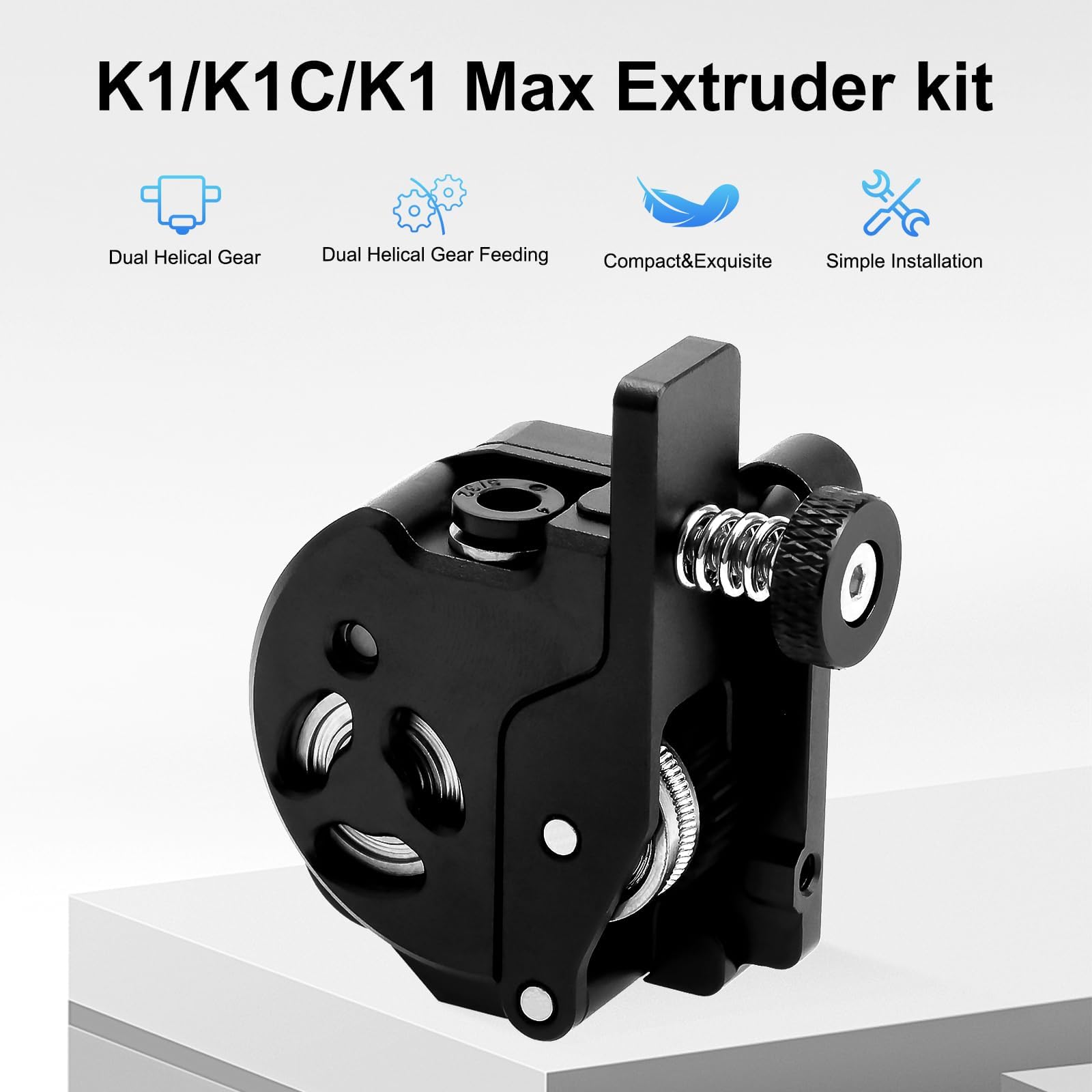 Aggiornamento Estrusore Serie K1 Estrusore Direct Drive Dual Gear Alimentazione Estrusione Supporto 1.75mm Filamento per K1/K1 Max/K1C Stampante 3D Creality Parts