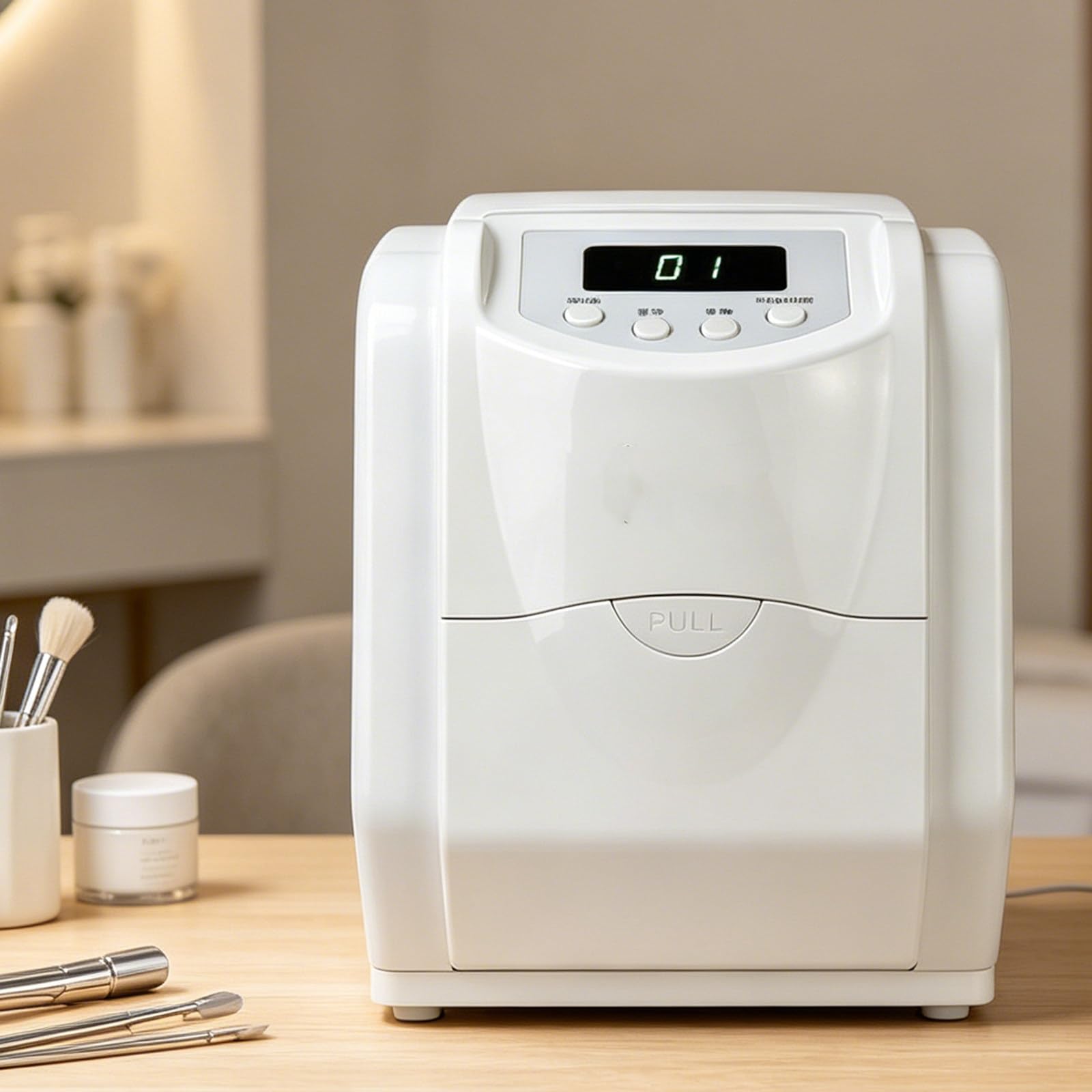 Calentador de toallas desechables ideal para sesiones de spa en salones de estética