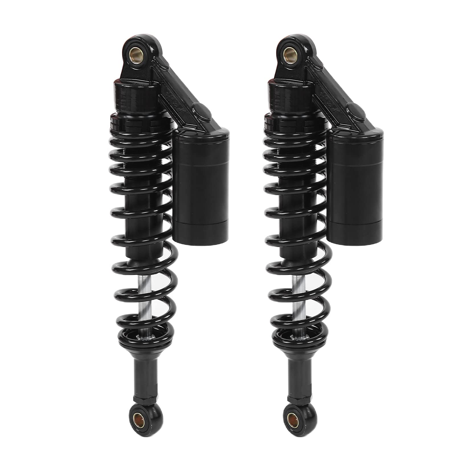 Generic ATV SUV Amortyzator Potężna Moc Sprężyna Tylnego Amortyzatora 2 szt. 12mm Miedziany pierścień do Motocykli Wspinaczka Redukcja Wibracji (BLACK)