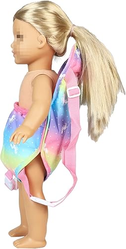 Miniatura 6 de SOTOGO Mochila transportadora de muñecas para muñecas americanas de 15 a 18 pulgadas